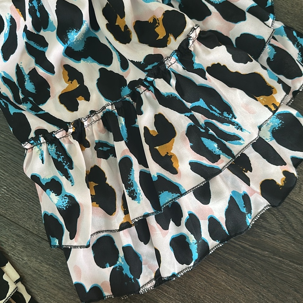 Leopard Print Ruffle Skirt - Picture 7 of 7